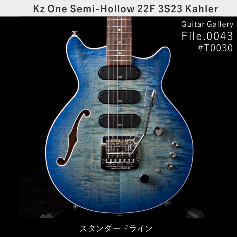 Guitar Gallery File.0043 / Kz One Semi-Hollow 3S23 Kahler #T0030